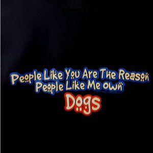 New Dark Navy-Blue Love Dog Short Sleeve T Shirt 3 sizes